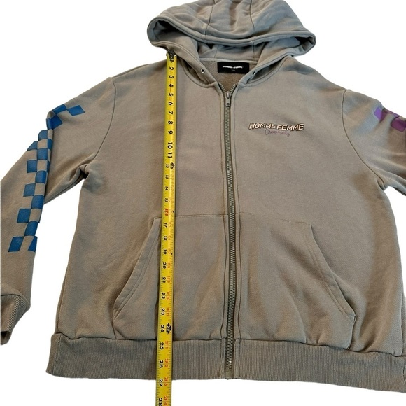 HOMME & FEMME RACING ZIP UP HOODIE JACKET SIZE LARGE - Picture 8 of 17